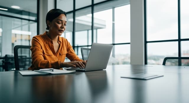 Professional working